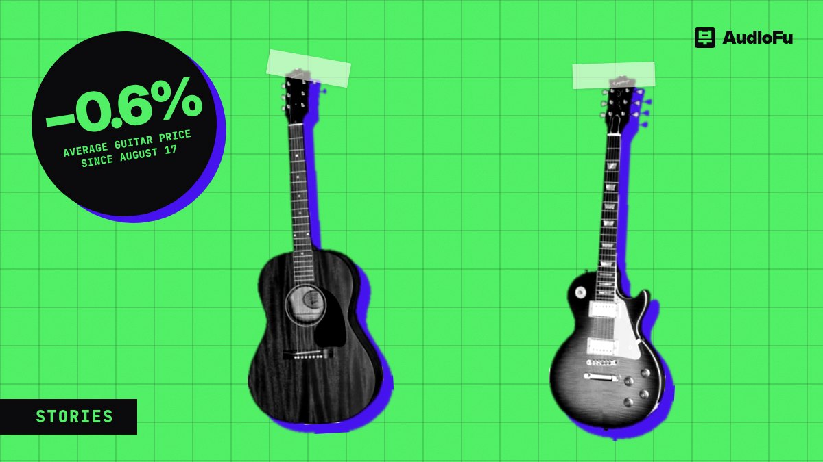 Which guitar brands got cheaper since August? Sadowsky leads, Squier went up