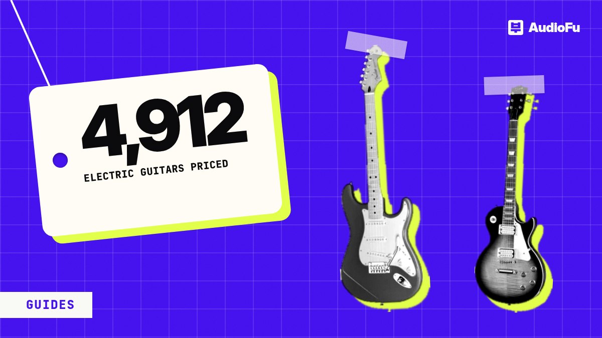 How much does an electric guitar cost? What 4,912 guitars say about each price step