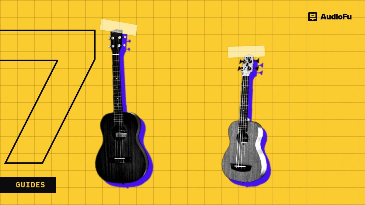 Gifts for ukulele players: a bigger uke, a bass uke and a $22 beach one