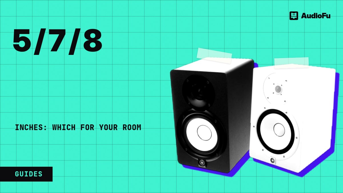 How to choose studio monitor size: 5, 6.5 or 8 inches for your room