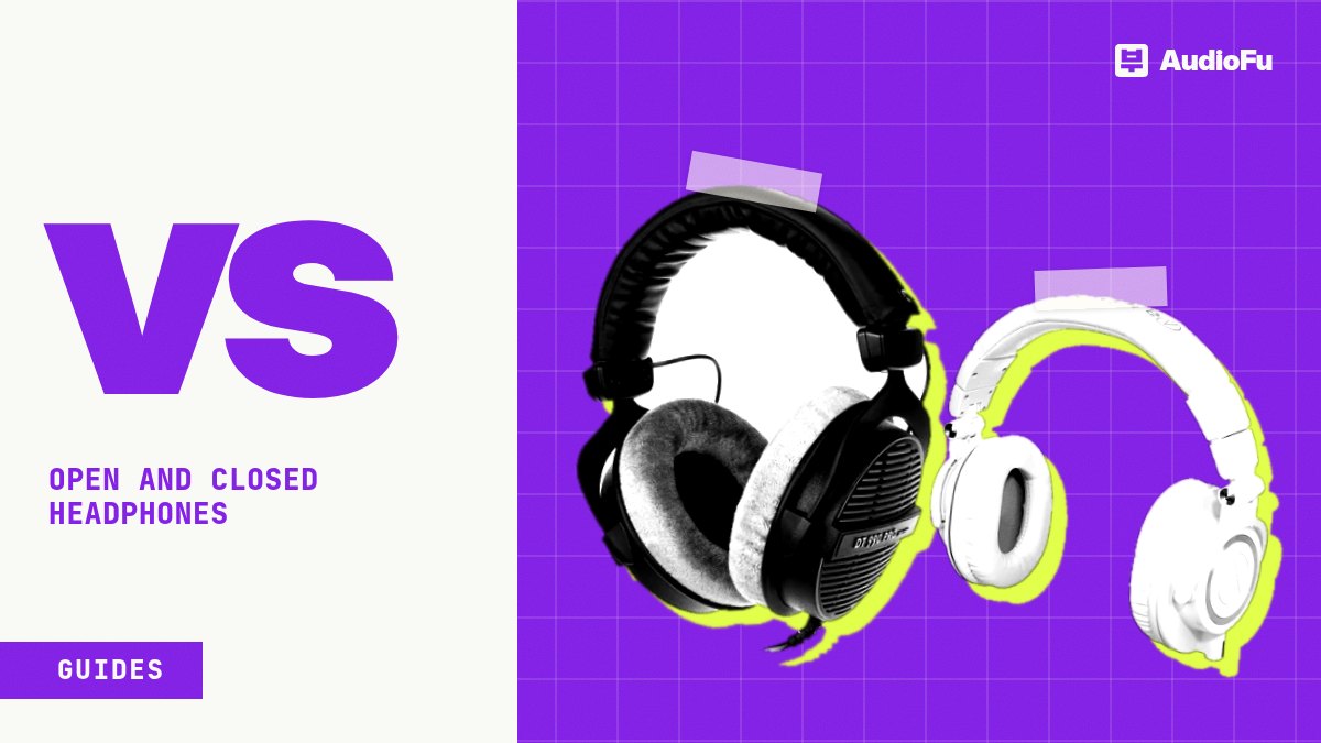 Open back vs closed back headphones: one is for recording, the other for listening