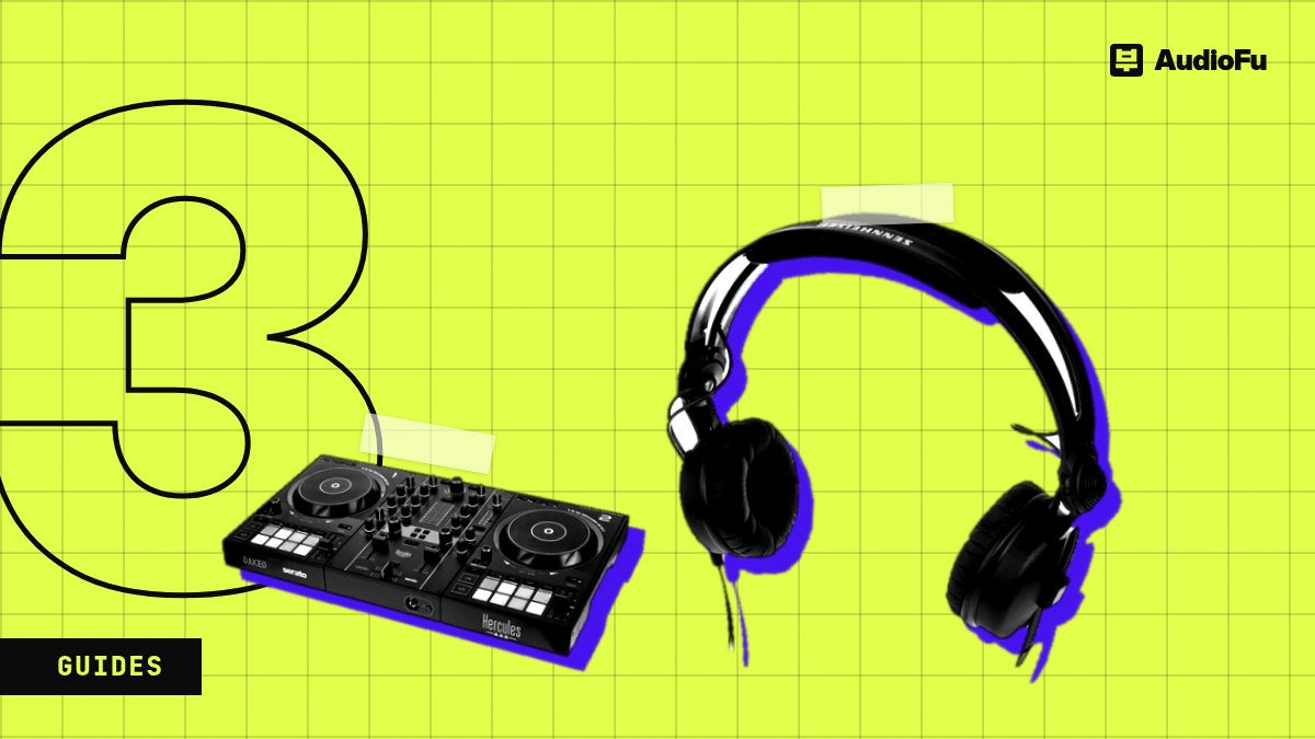 Beginner DJ setup: a controller, headphones and speakers, from about $400