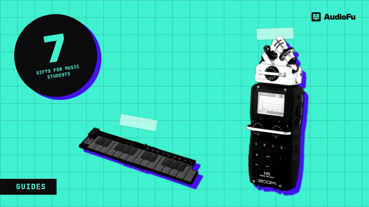 Gifts for music students: a dorm-sized studio for practice, theory and recording