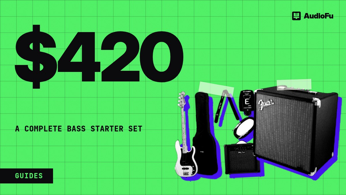 What do I need to start playing bass? A bass, an amp, and four small things