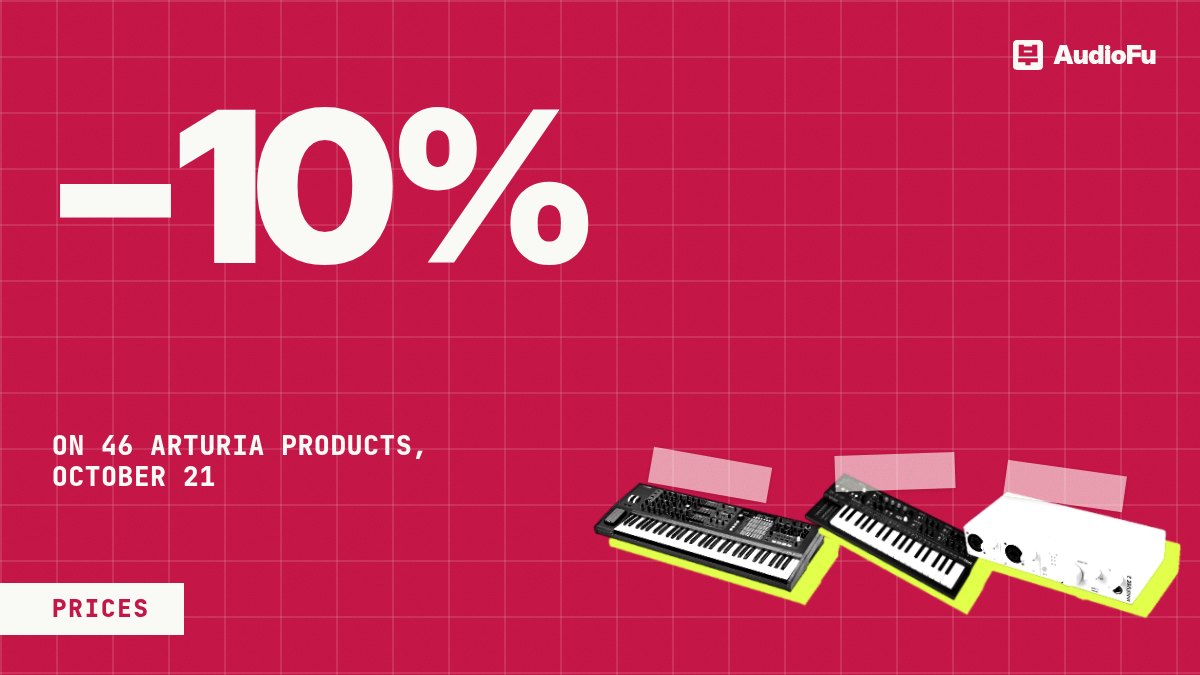 Arturia cut 46 prices at Thomann in one day, most of them by 10%