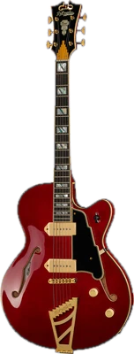 DAngelico Excel 59 Trans Cherry