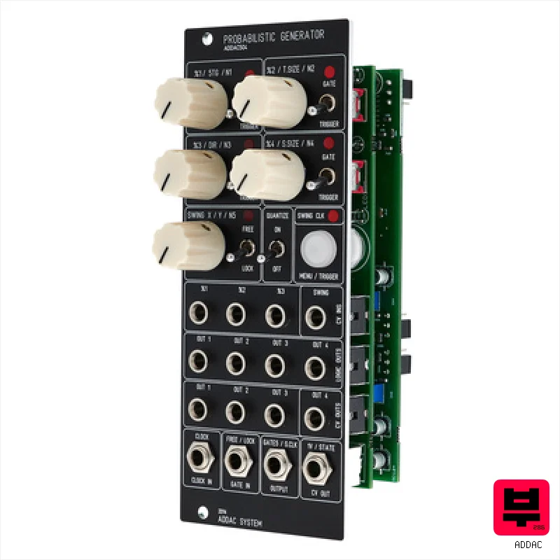 ADDAC 504 Probabilistic Generator - Trigger, CV Sequencer