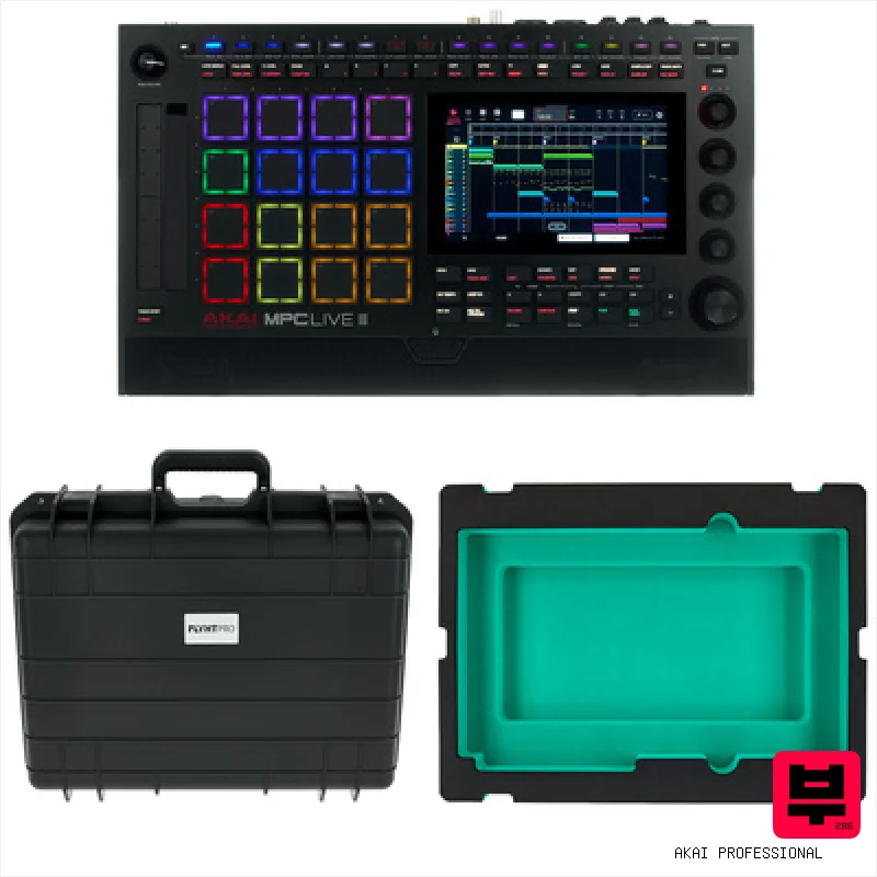 AKAI Professional MPC Live III Inlay Case Bundle - Groove Boxes