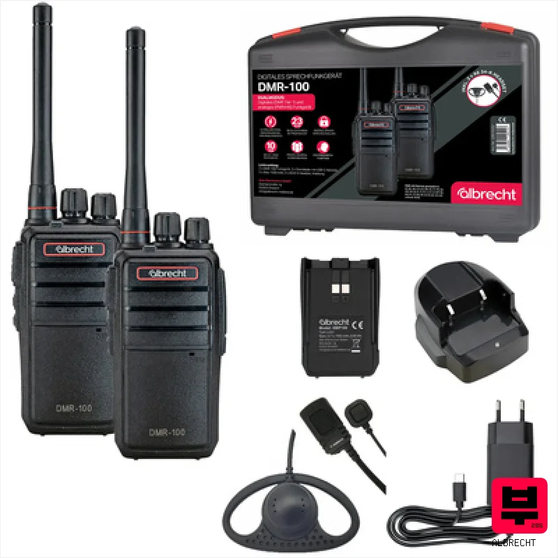 Albrecht DMR 100 Case Set 2 AE34-K - Walkie Talkies