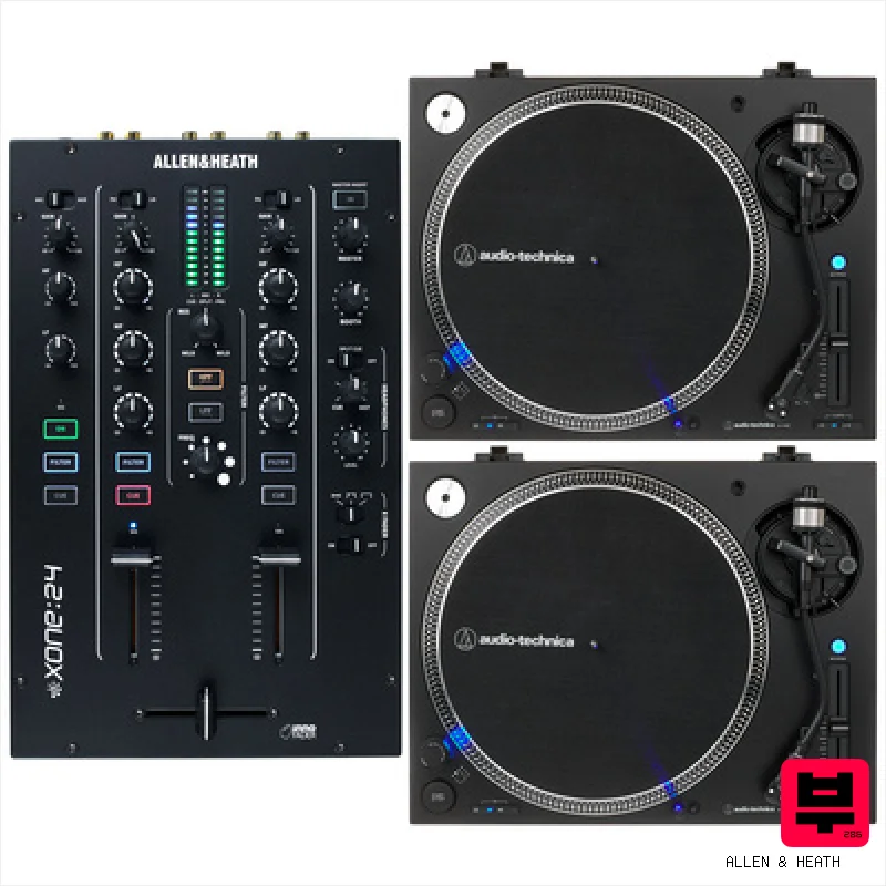 Allen & Heath Xone 24 LP140 BK Mix Bundle - DJ Sets
