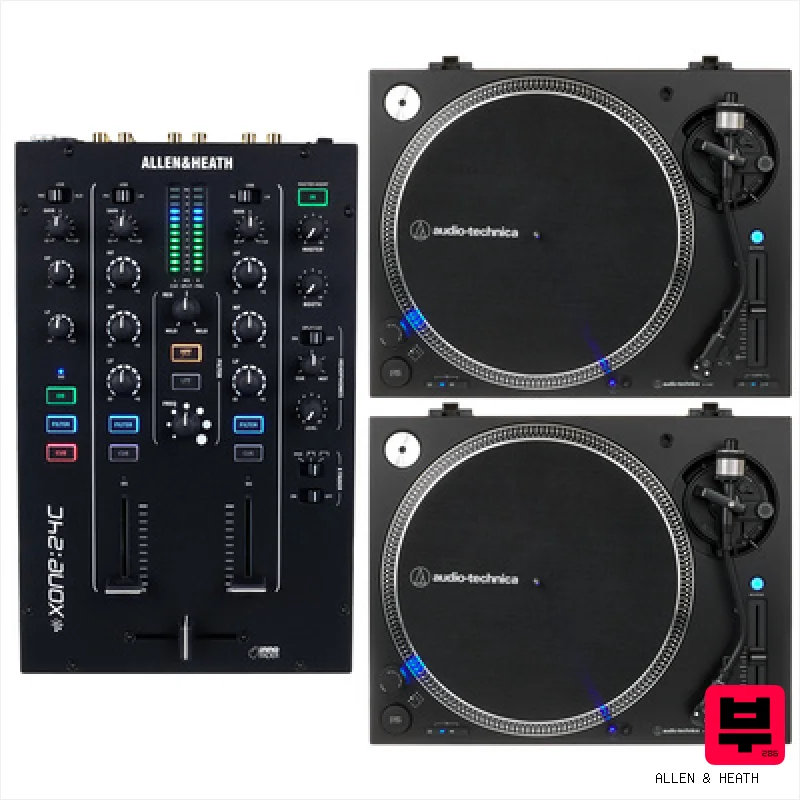 Allen & Heath Xone 24C LP140 BK Mix Bundle - DJ Sets