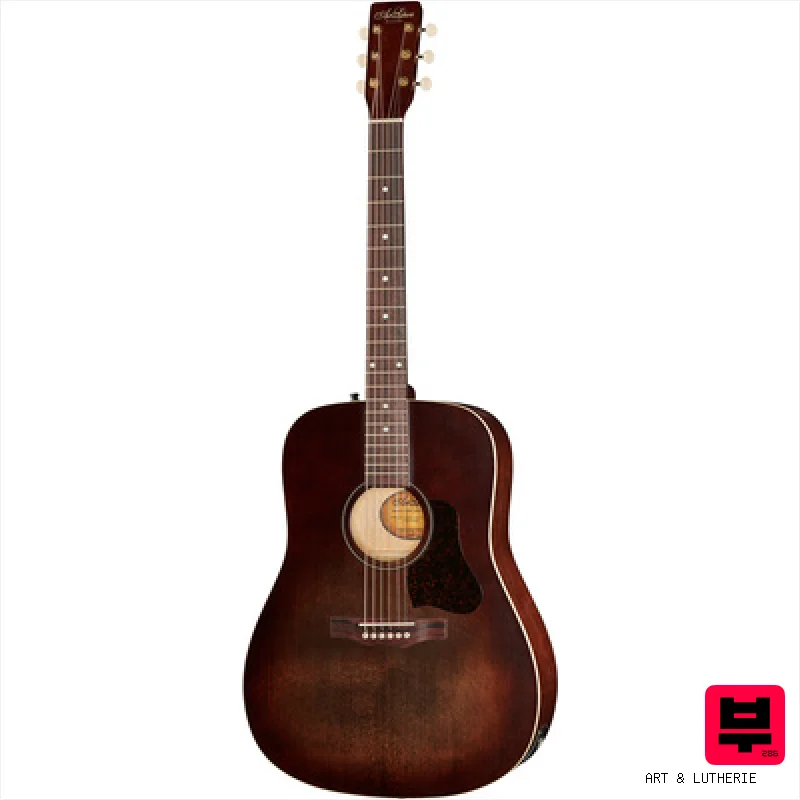 Art & Lutherie Americana Bourbon Burst Presys - Dreadnought Acoustic Guitars