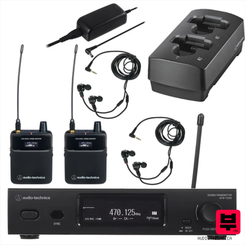 Audio-Technica ATW-3255 DF2 Twin Charger Set - Wireless In-Ear Systems