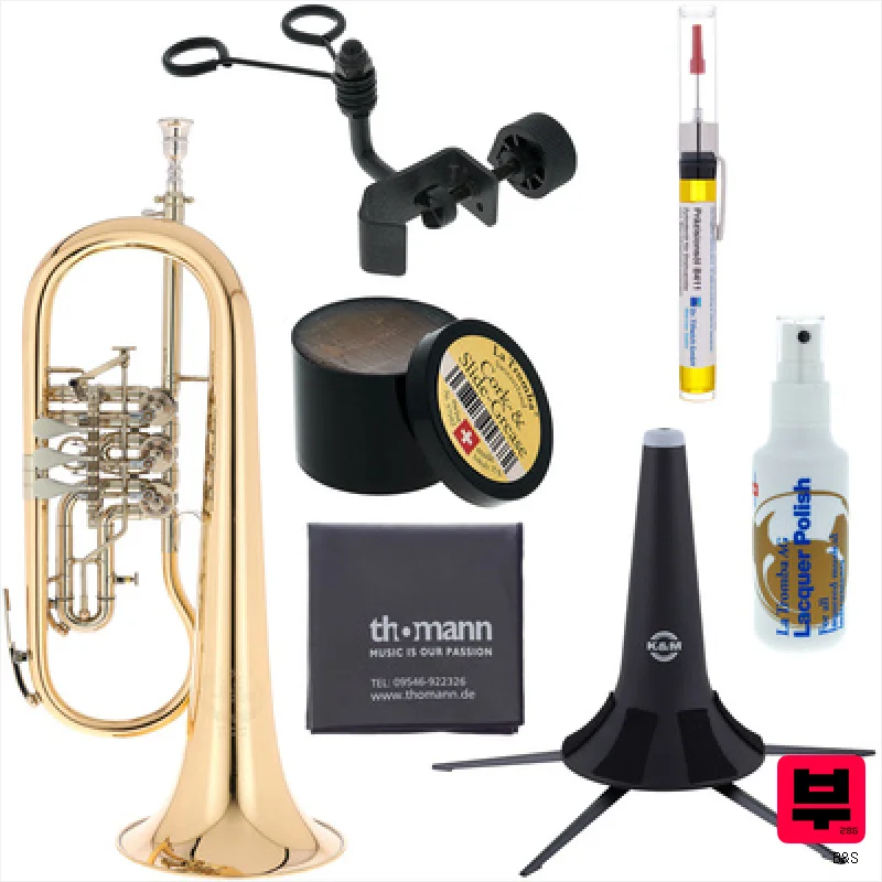 B&S 3017/2TR-L Bb Flugelhorn Set - Professional Music Instrument Photo