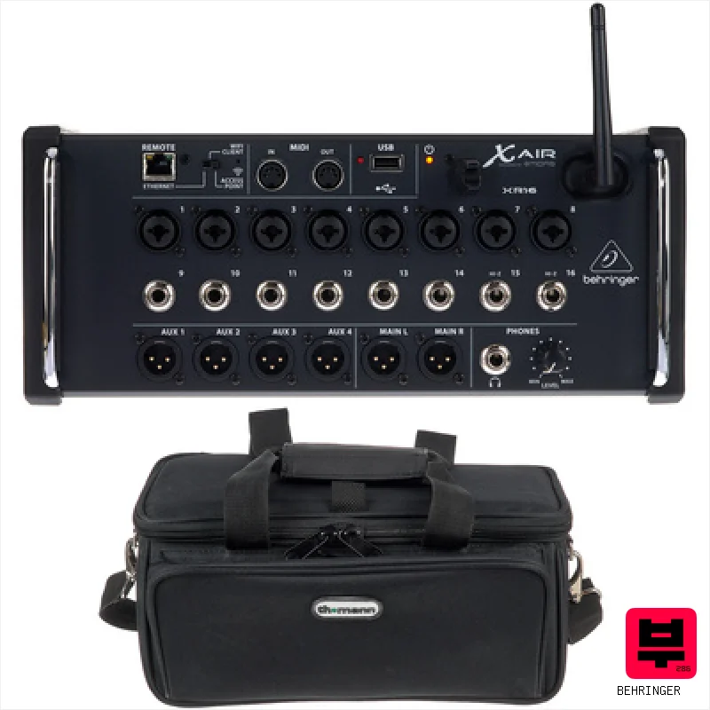 Behringer X Air XR16 Bag Bundle - Digital Mixers