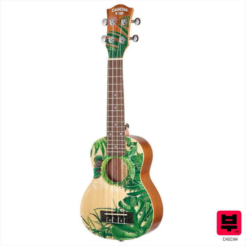 Cascha HH2602 Art Serie Leafy Sopran - Soprano Ukuleles