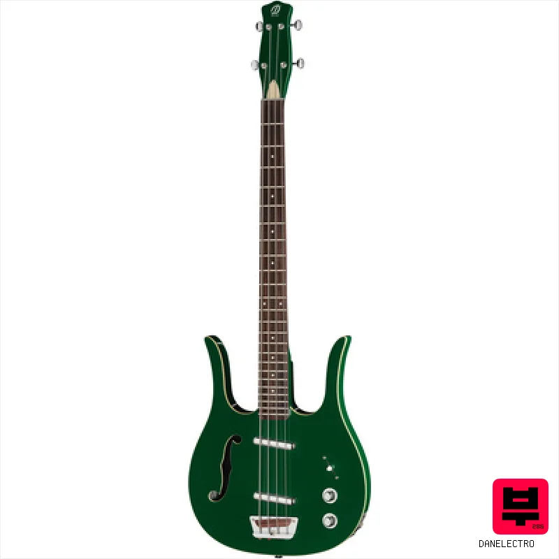 Danelectro 58 Longhorn Bass Jade - Professional Music Instrument Photo