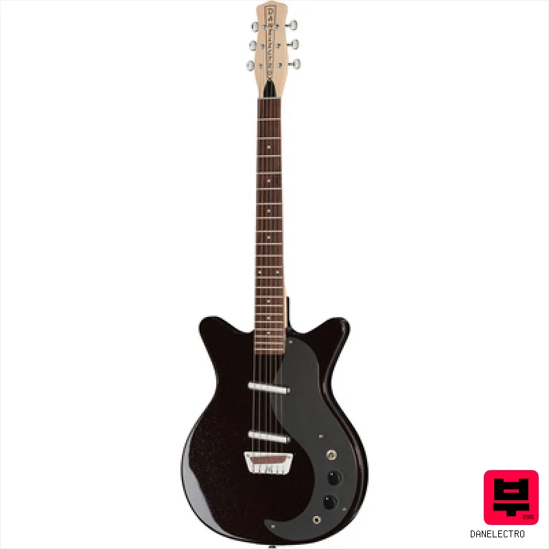 Danelectro Classic 59 Maroon Silver Glitt - Double Cut Guitars