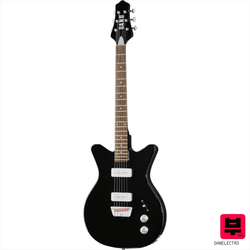 Danelectro Dan O. Mano Black - Double Cut Guitars