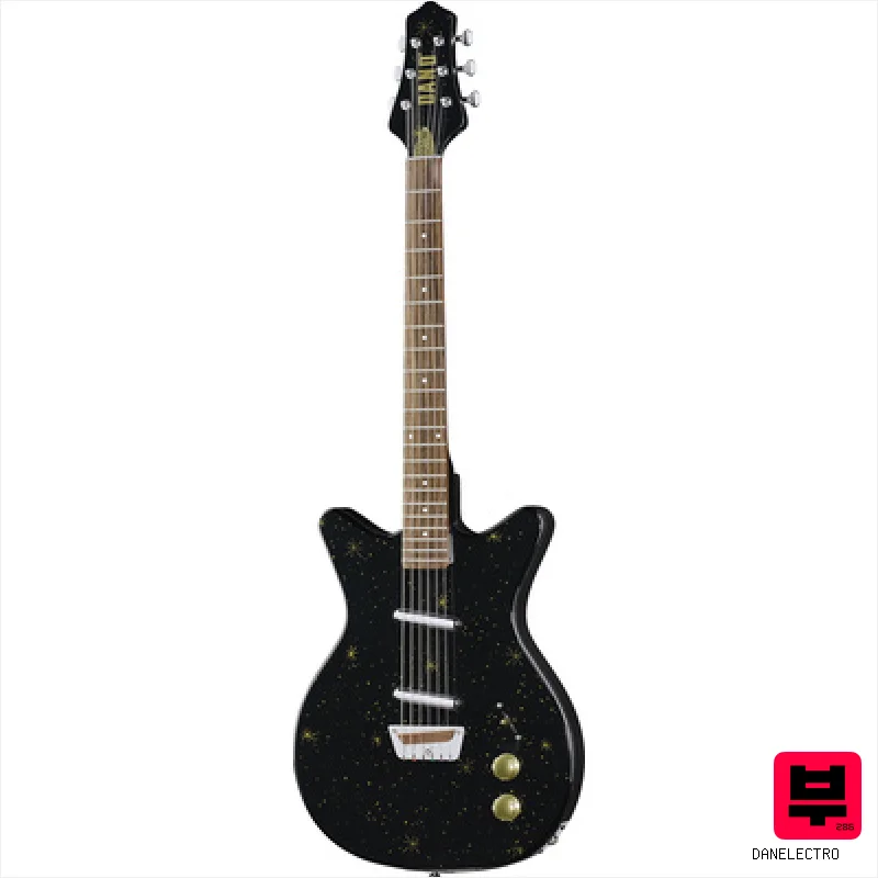 Danelectro Golden 1950's Black - Shortscale Guitars