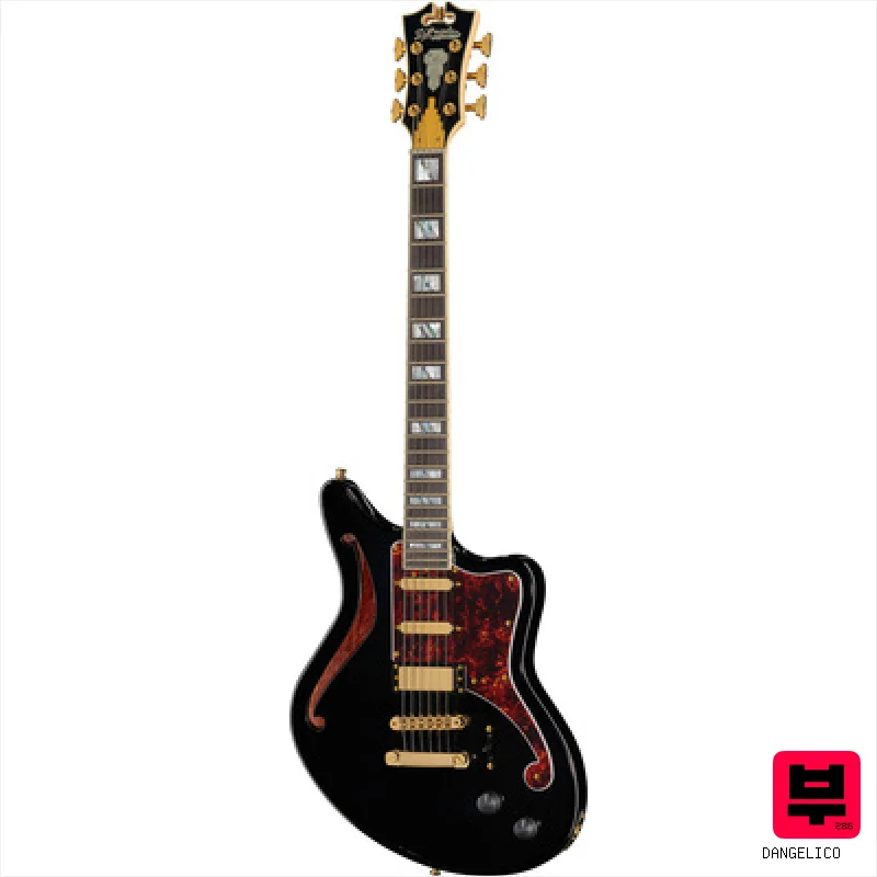 DAngelico Deluxe Bedford SH BK - Alternative Design Guitars