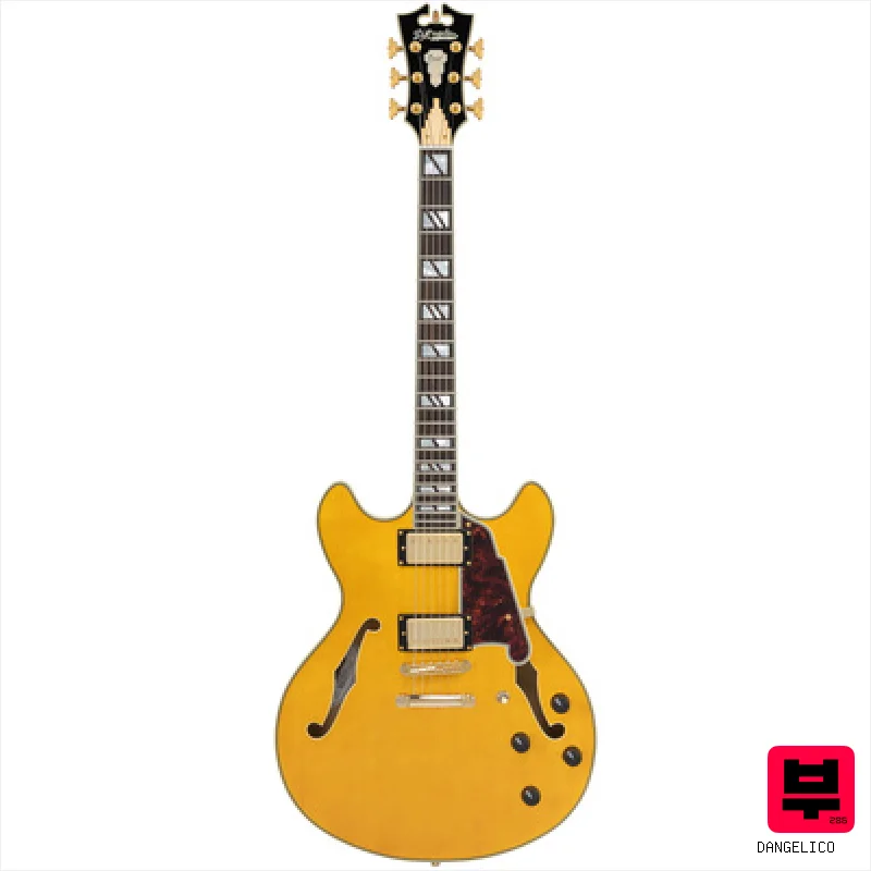 DAngelico Excel DC Amber - Semiacoustic Guitars