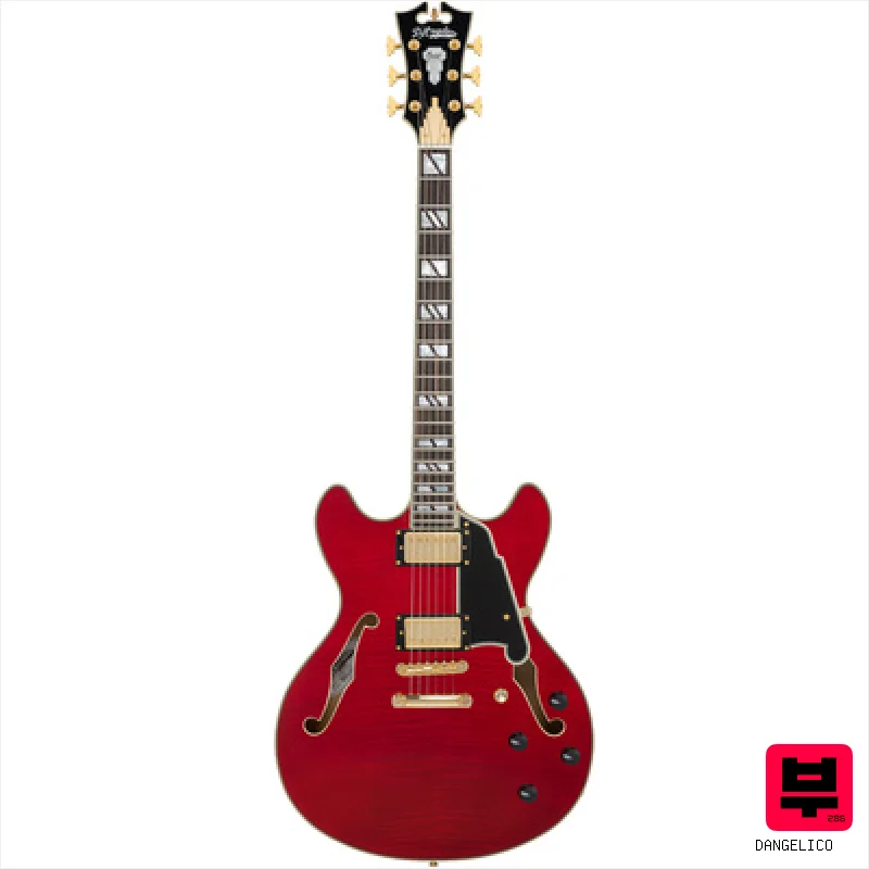 Dangelico Excel DC Trans Cherry 2025 - Semiacoustic Guitars