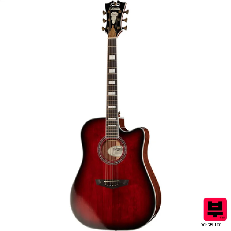 DAngelico Premier Bowery Black Cherry B - Professional Music Instrument Photo