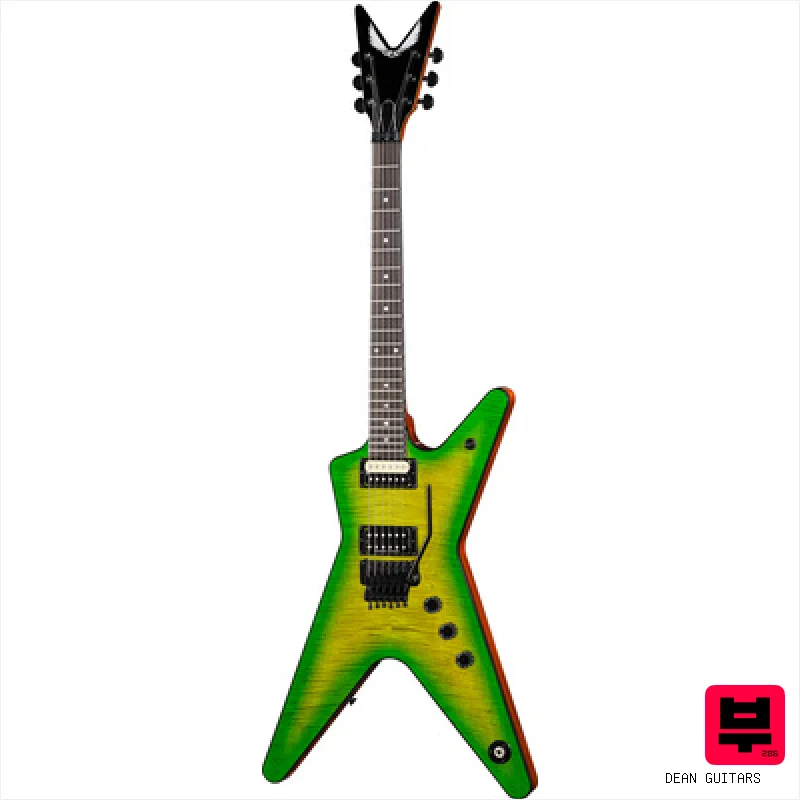 Dean Guitars USA ML Floyd Flame Top Slime - Heavy Guitars