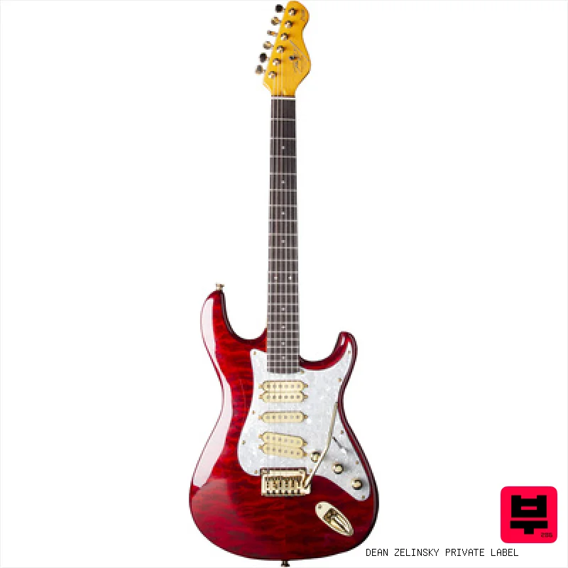 Dean Zelinsky Private Label Tagliare ATW Trans Wine Burst - Professional Music Instrument Photo