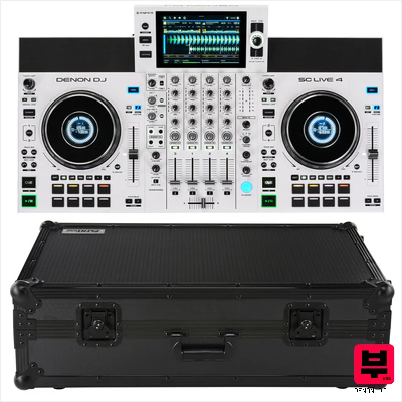 Denon DJ SC Live 4 white Case Bundle - Player