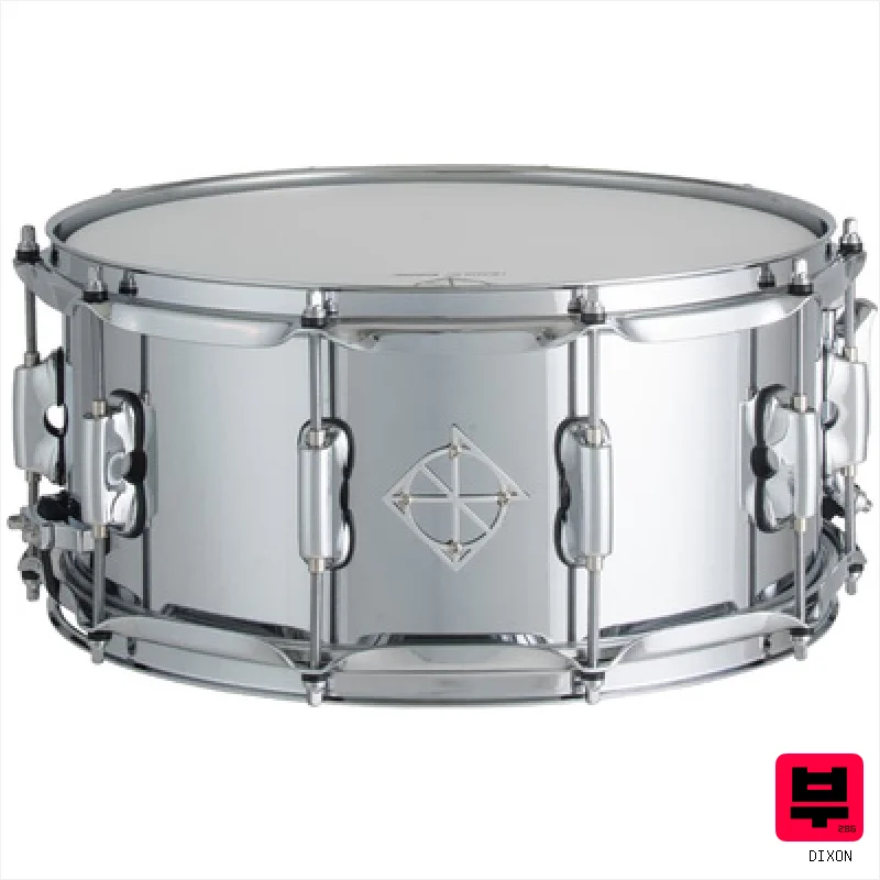 Dixon 14"x6.5" Cornerstone Steel SN - 14" Steel Snare Drums