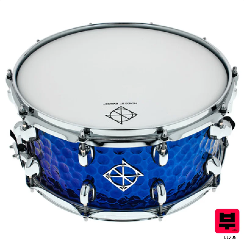 Dixon 14"x6.5" Snare Blue Titanium - 14" Steel Snare Drums