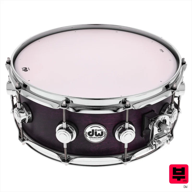 DW 14"x5.5" Birch Lavender Snare - 14" Wooden Snare Drums