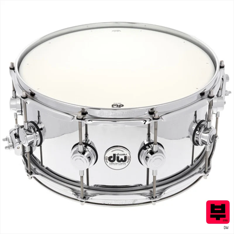 DW 14"x6,5" Steel Snare - Professional Music Instrument Photo