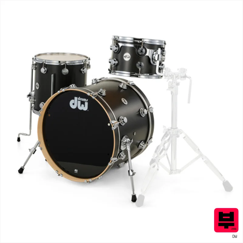 DW 20" Satin Oil Ebony 3pcs Set - Professional Music Instrument Photo