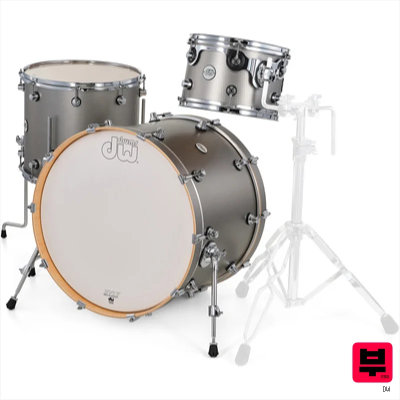 DW Design Titanium Satin 3pcs Kit - Professional Music Instrument Photo