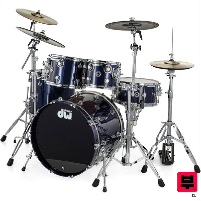 DW DWe E33 Drum Kit Midnight Blue - Professional Music Instrument Photo