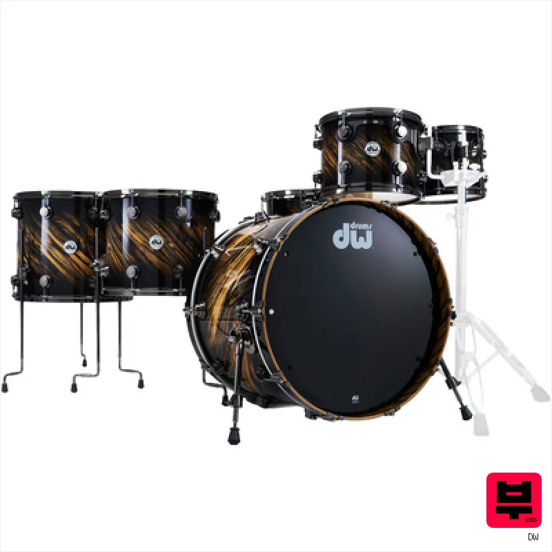 DW Exotic Royal Natural to Black - Premium Drum Kits