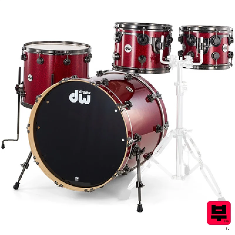 DW Finish Ply Black Ruby Glass - Professional Music Instrument Photo