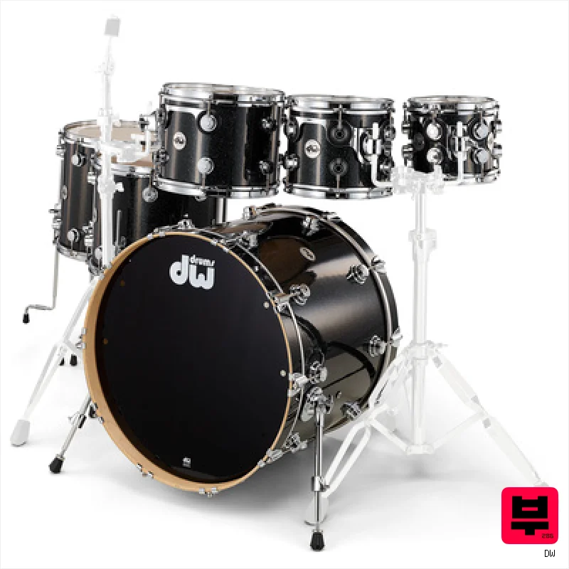 DW Finish Ply Fusion Black Ice - Premium Drum Kits