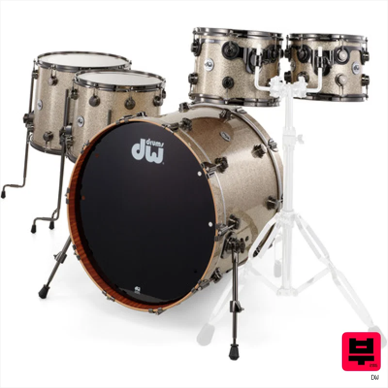 DW Finish Ply Nickel Sparkle MM - Premium Drum Kits