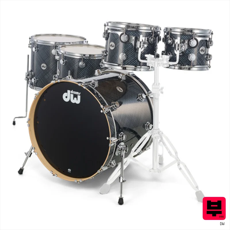 DW Finish Ply Rock Grey Crystal - Premium Drum Kits