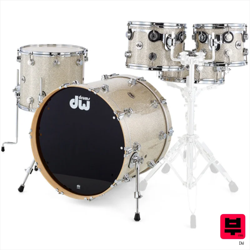 DW Finish Ply Set Broken Glass - Premium Drum Kits