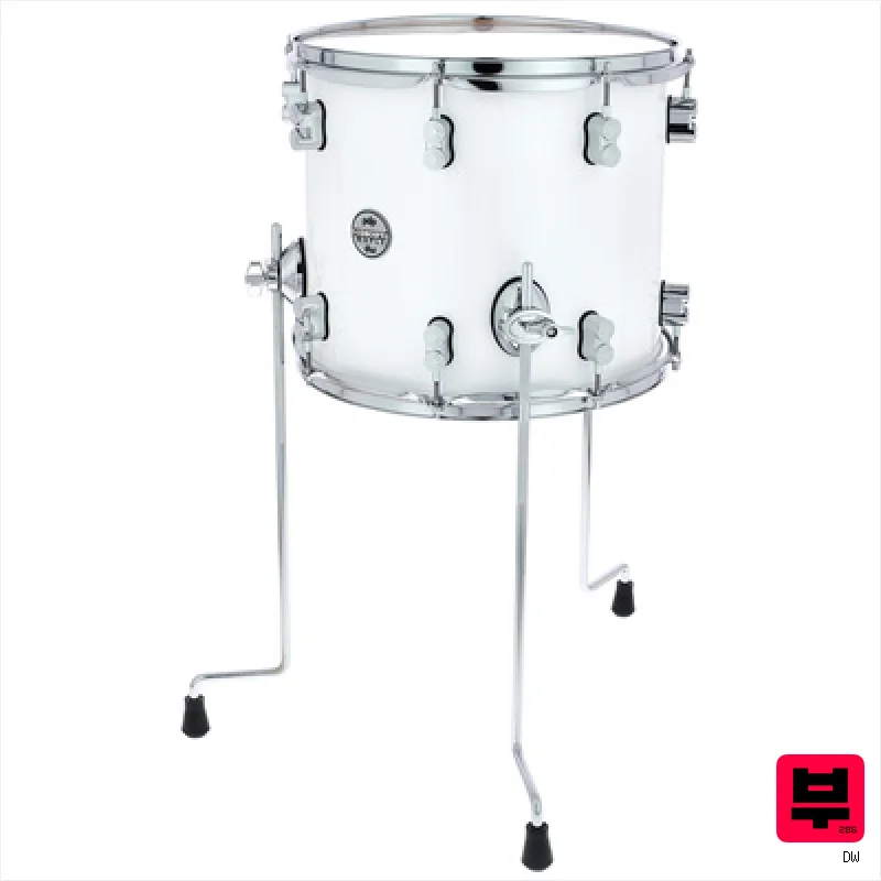 DW PDP 14"x12" Floor Tom White - Professional Music Instrument Photo