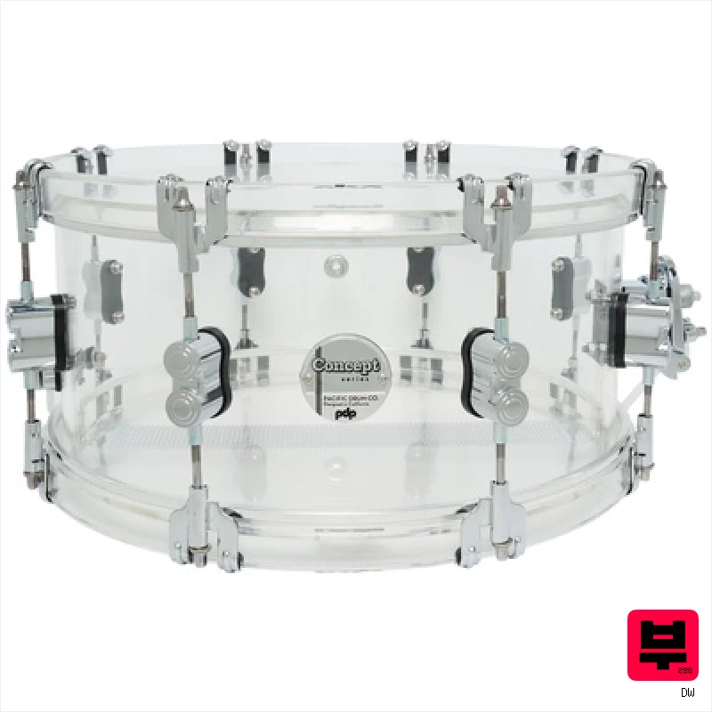 DW PDP 14"x6.5" SN Clear Acrylic - Other Snare Drums