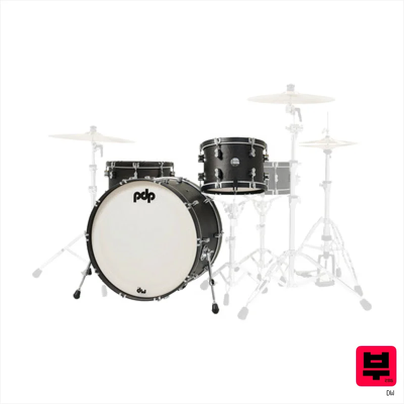 DW PDP Concept Classic 24 Ebony - Professional Music Instrument Photo