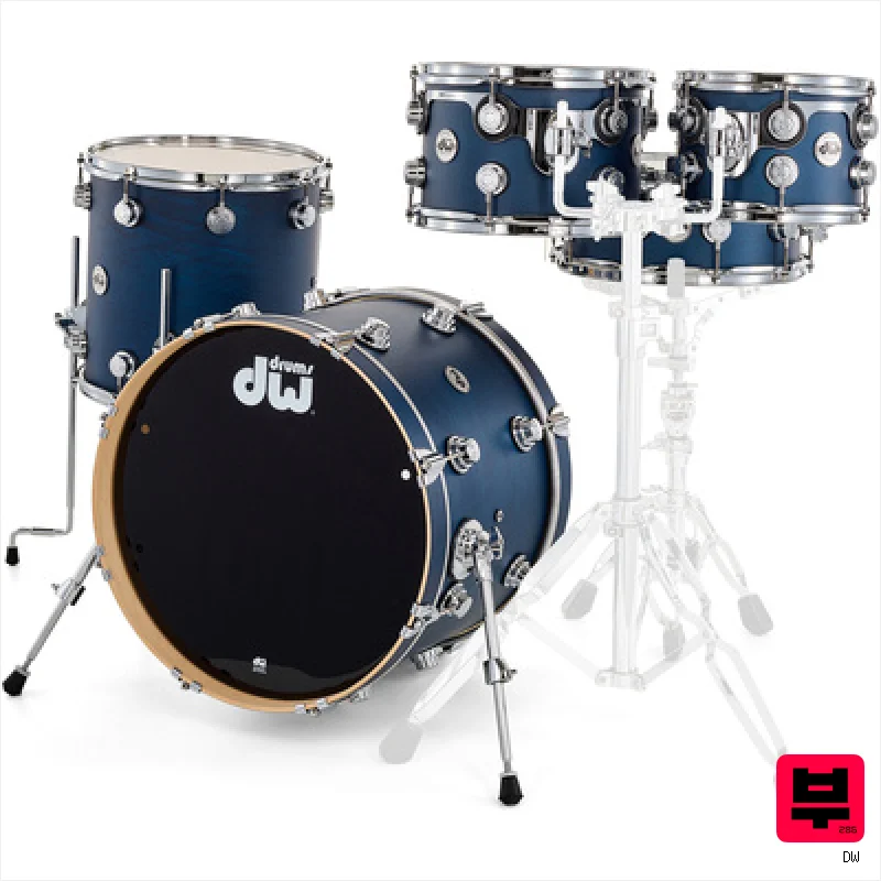 DW Satin Oil 20" Regal Blue Set - Premium Drum Kits