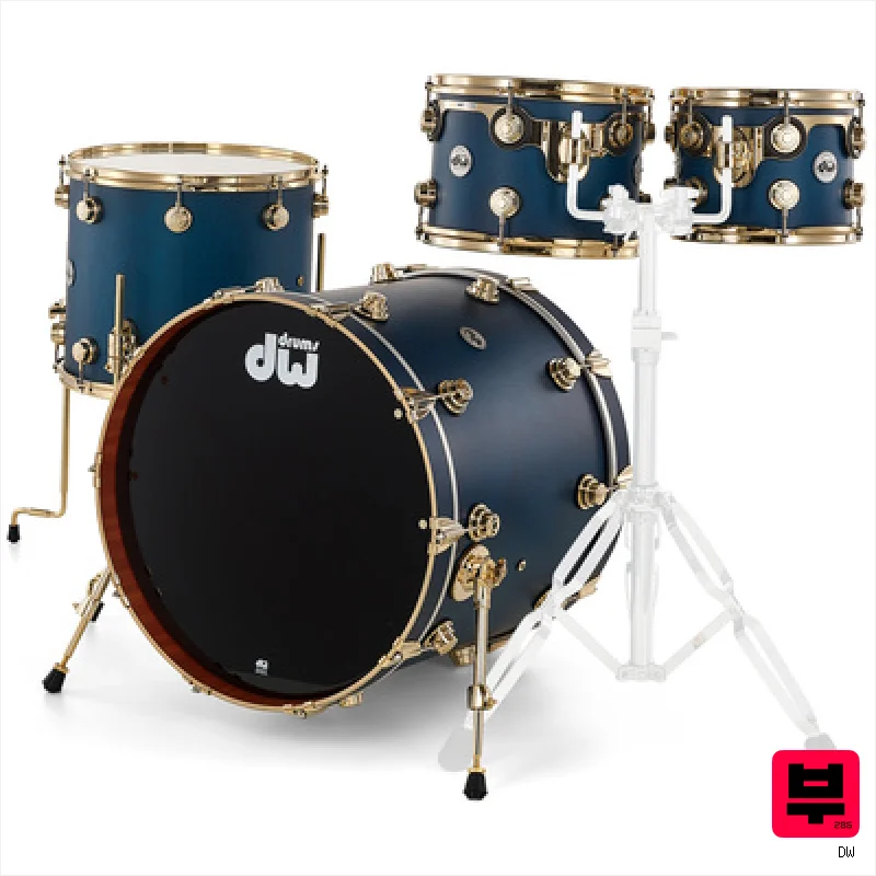 DW Satin Oil 22" Regal Blue Gold - Premium Drum Kits