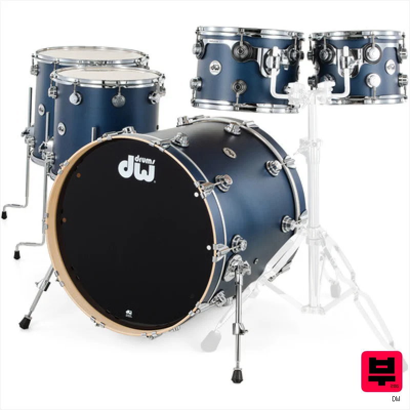DW Satin Oil 2up2down Regal Blue - Premium Drum Kits